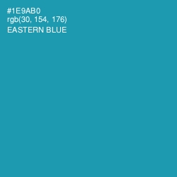 #1E9AB0 - Eastern Blue Color Image